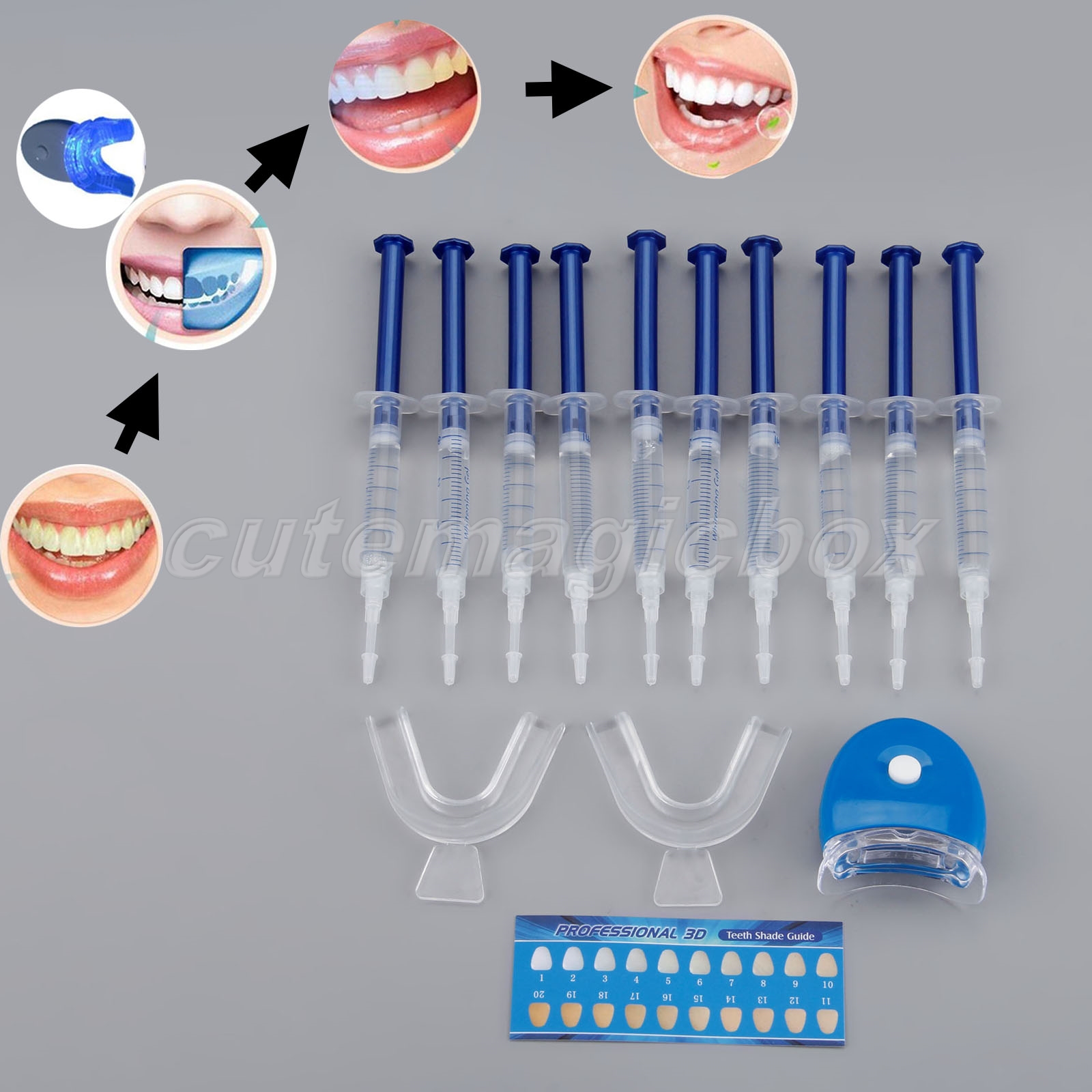 Pro Home Dental Care Teeth Whitening Kit Tooth Bleach Bright White Oral