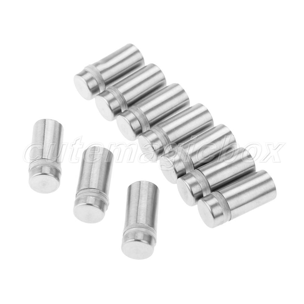 10pcs Stand off Bolts Mount Standoff Sign Advertisement Fixings