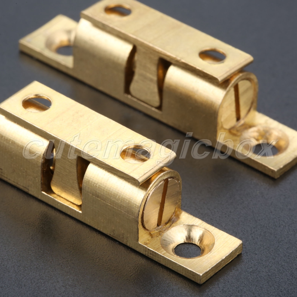 Dual Ball Touch Catch Cupboard Drawer Door Latch Clip Lock