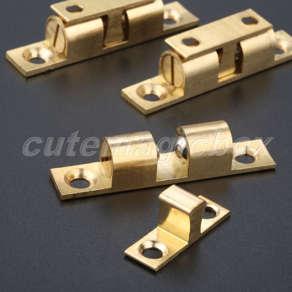 Dual Ball Touch Catch Cupboard Drawer Door Latch Clip Lock