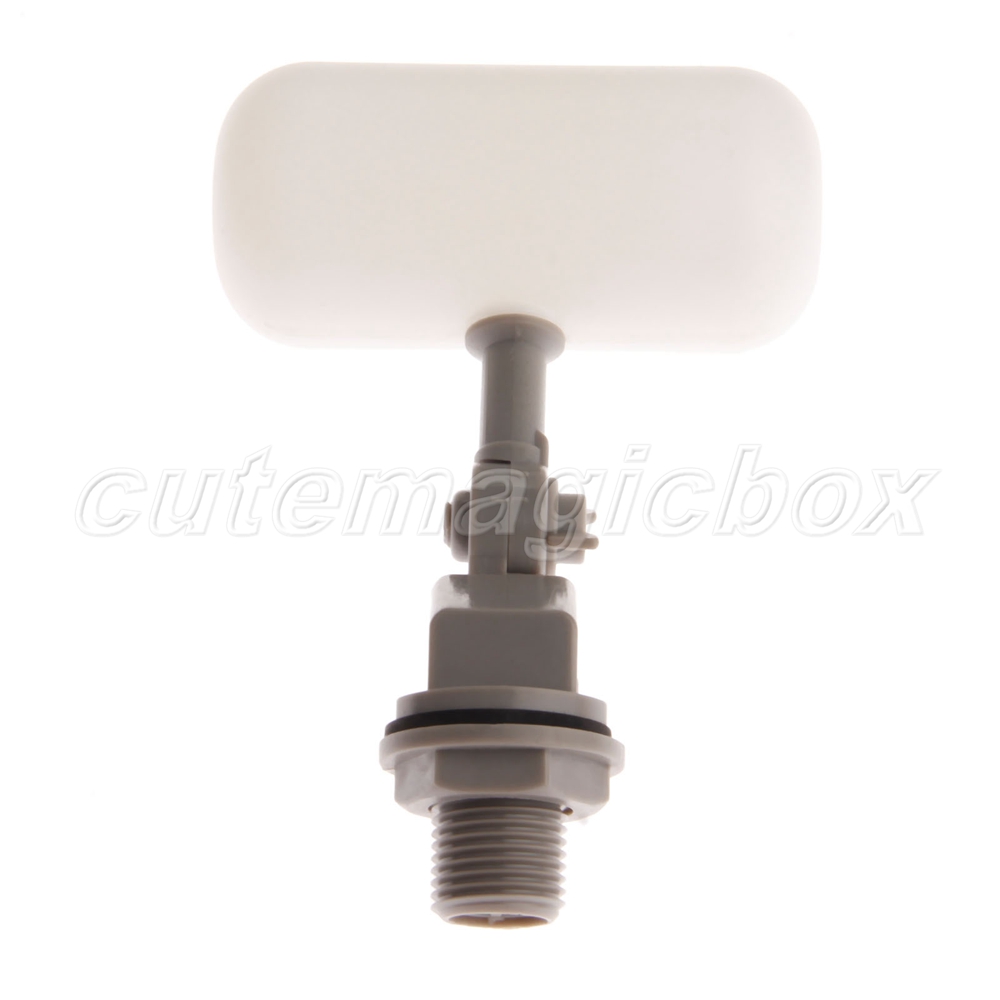 Adjustable 1/2" Mini Plastic Float Valve Water Tank Pond Flush