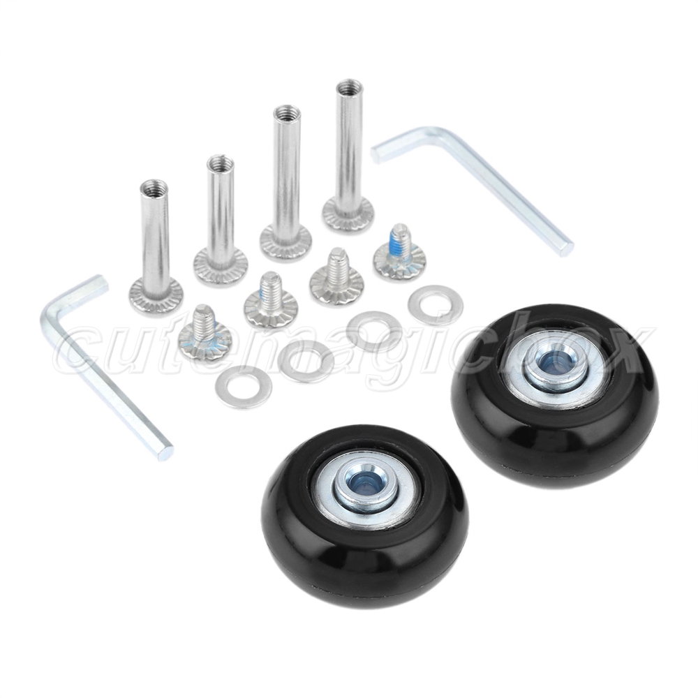 2 Set Suitcase Luggage Wheel Repair Kit Replacement OD 40/45/50/54/60