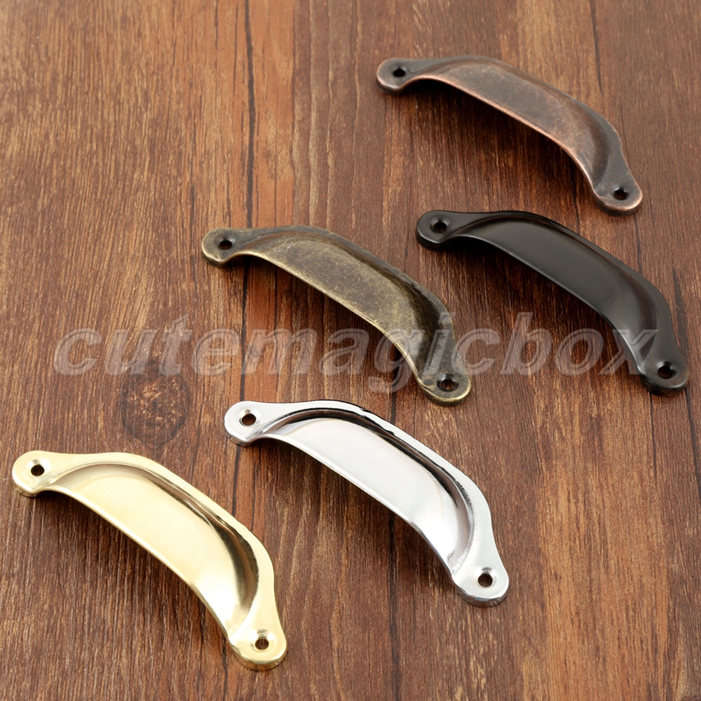 98*35mm Kitchen Cupboard Door Pull Handle Hardware Drawer Cup