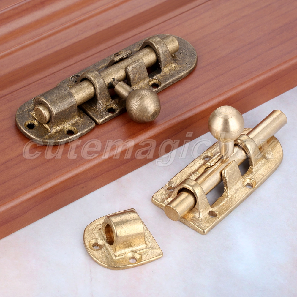 Vintage Cupboard Door Lock Bolt Barrel Stapler Gate Latch Slide Catch
