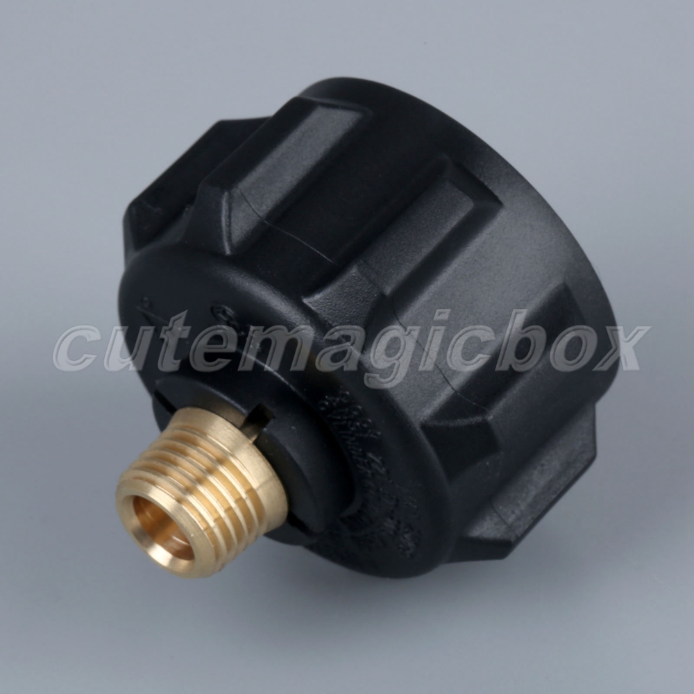 QCC1 Propane Adapter Gas Regulator Valve Fitting with Nut and 1/4 Inch Male Pipe